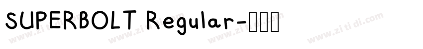 SUPERBOLT Regular字体转换